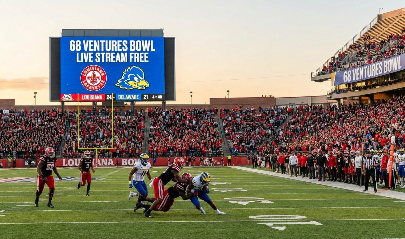 68 Ventures Bowl Free Live Stream game schedule 2025: Where to watch Louisiana vs Delaware Live Streaming for free
