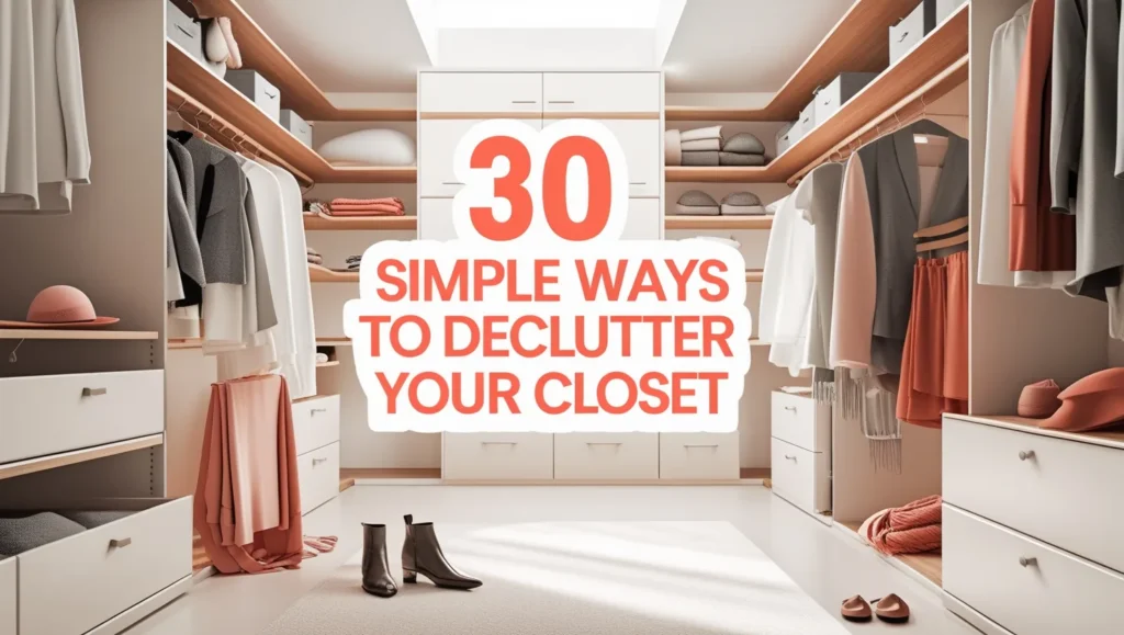 How to declutter your closet